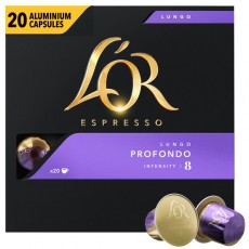 Кофе в алюминиевых капсулах L'Or Espresso Lungo Profondo, для системы Nespresso, 20 шт