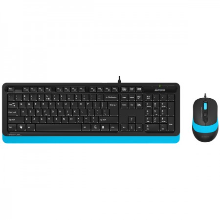 Комплект клавиатура+мышь A4Tech FStyler F1010 Black/Blue