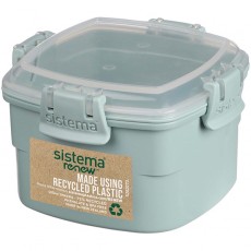 Контейнер для продуктов Sistema RENEW двухуровневый 400мл Green (581320)