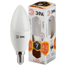 Лампа LED ЭРА smd B35-7w-827-E14