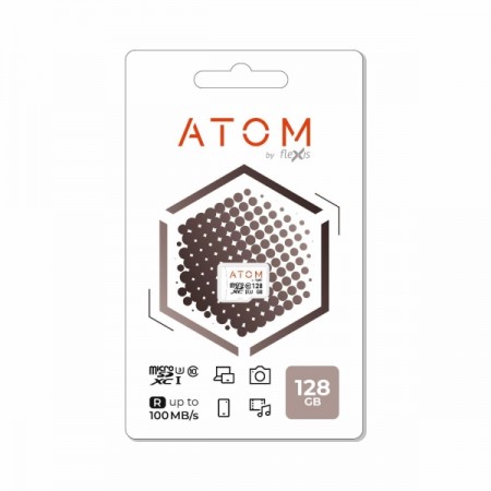 Карта памяти microSDXC Atom 128GB UHS-1 U1 (AMSDU3/128GB)