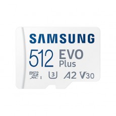 Карта памяти MicroSD Samsung microSDXC 512Gb Class10 UHS-I U3+ microSD Adapte