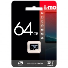 Карта памяти MicroSD IMO 64GB Сlass 10 UHS-I