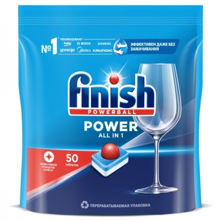 Таблетки для посудомоечной машины Finish Power 50 таблеток 3216069