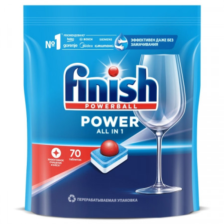 Таблетки для посудомоечной машины Finish Power 70 таблеток 3213237