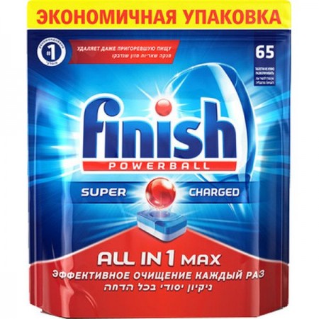 Моющее средство для посудомоечной машины Finish ALL IN1 MAX 65ШТ