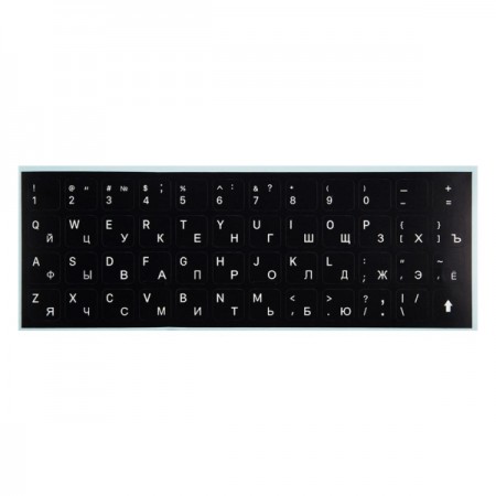 Наклейка на клавиатуру для Macbook Barn&Hollis русская и английская раскладки (версия 2)