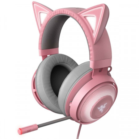 Игровые наушники Razer Kraken Kitty Edition Quartz (RZ04-02980200-R3M1)