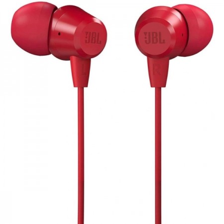 Наушники внутриканальные JBL C50HI Red