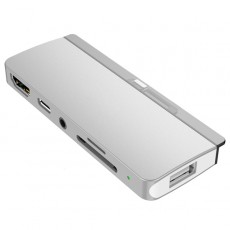 Переходник для iPad Pro Red Line Multiport Type-C 6 in 1 Silver