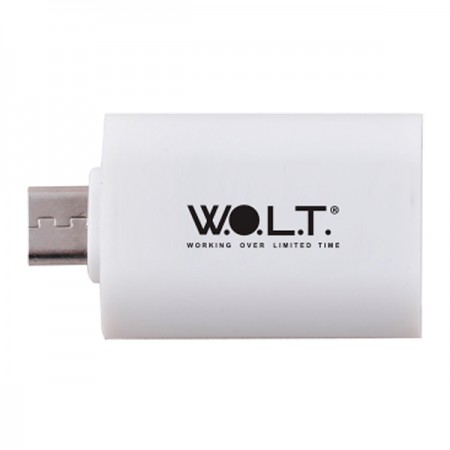 Переходник W.O.L.T. USB-microUSB OTG White (WOTG1)