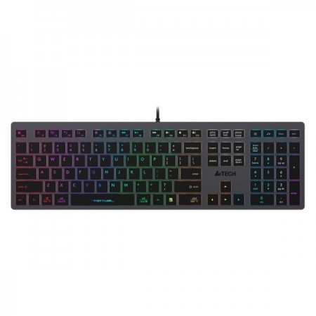 Клавиатура проводная A4Tech FX60H GREY/NEON