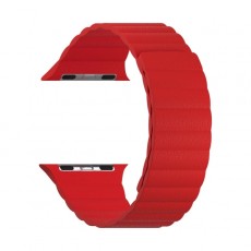 Кожаный ремешок для Apple Watch 42/44/45 mm LYAMBDA POLLUX DSP-24-44-RD Red
