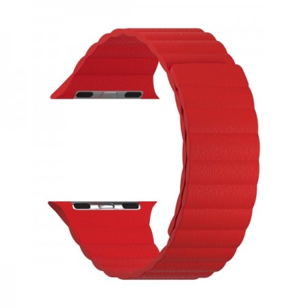 Кожаный ремешок для Apple Watch 42/44/45 mm LYAMBDA POLLUX DSP-24-44-RD Red