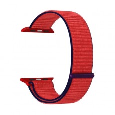 Нейлоновый ремешок для Apple Watch 42/44/45 mm LYAMBDA VEGA DSN-01-44-63 Red/ Dark blue