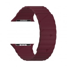 Кожаный ремешок для Apple Watch 42/44/45 mm LYAMBDA POLLUX DSP-24-44-WR Wine red