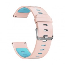 Универсальный силиконовый ремешок для часов 22 mm LYAMBDA ADHARA DS-GS-08-22-PB Pink/Blue