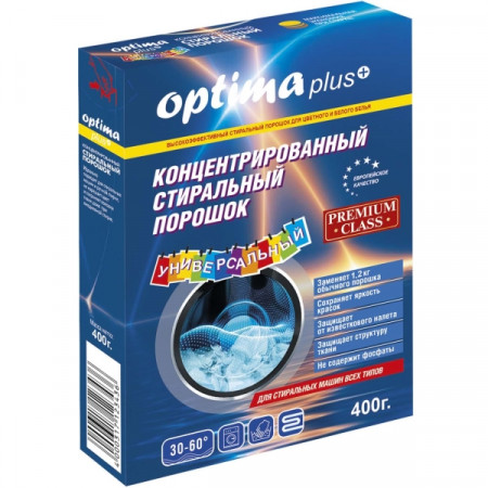 Стиральный порошок универсальный Optima Plus Op - 103 400 грамм