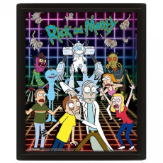 Сувенир Pyramid 3D Rick and Morty: Characters Grid