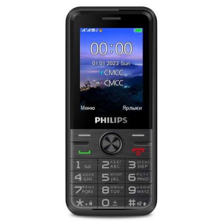 Мобильный телефон Philips черный Xenium Е6500