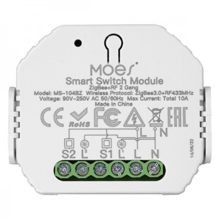 Умное реле Moes MS-104BZR