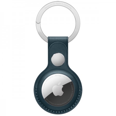 Кожаный брелок Apple для AirTag Leather Key Ring Baltic Blue (MHJ23ZM/A)