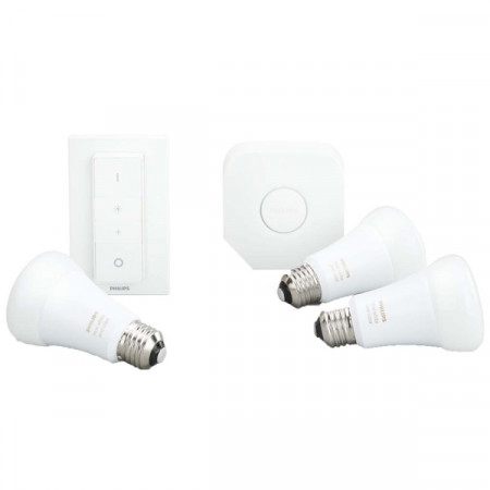 Умная лампочка Philips Hue Starter Kit E27 Color (929002216825)