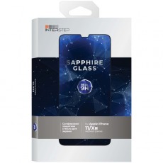 Защитное стекло InterStep iPhone 11/Xr, сапфировое, черная рамка