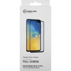 Защитное стекло Red Line Redmi Note 10 Pro Full Screen FULL GLUE черный