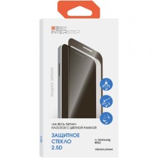 Защитное стекло InterStep для Samsung Galaxy M52 черная рамка